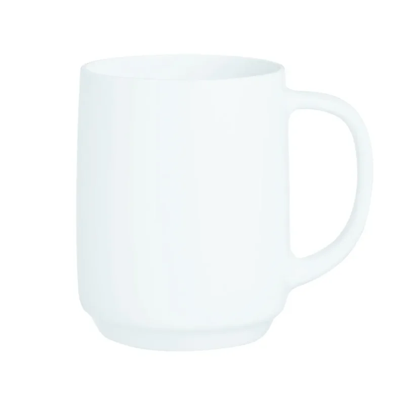 Offre Spéciale Mug rond blanc verre opal 29 cl Ø 10,9 cm Intensity Baril Arcoroc