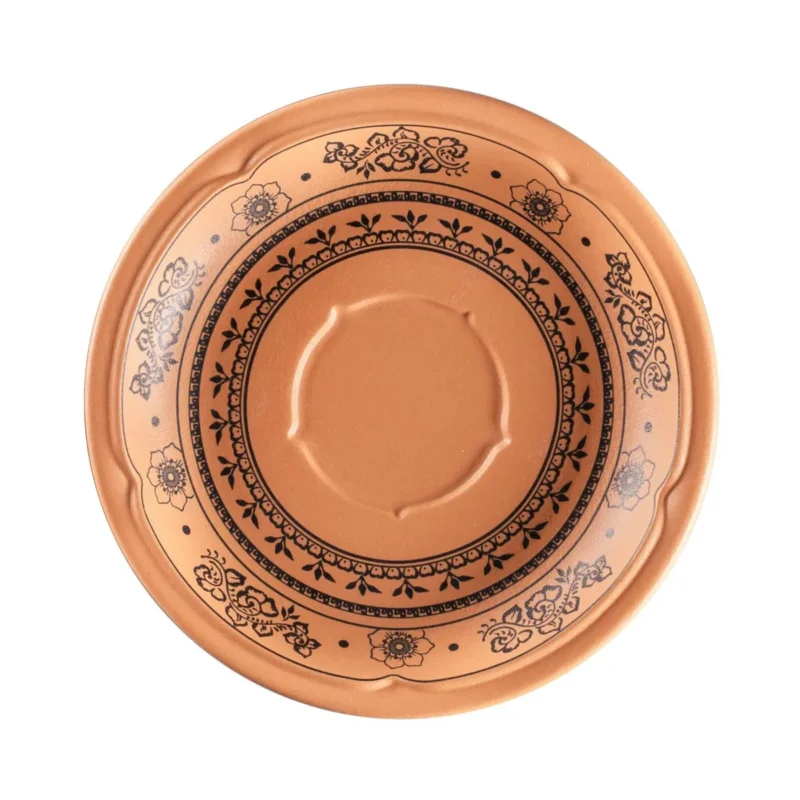 Offre Limitée Sous tasse à café/thé rond Tero Décor Alexandria porcelaine Ø 15 cm Earth Rak
