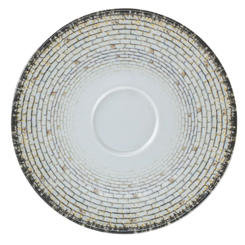 Sous tasse à café rond Weave porcelaine Ø 12,3 cm Digi Rak Acheter En Ligne