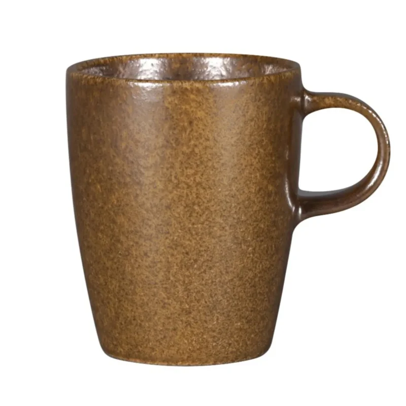 Pas Cher Tasse à thé bronze porcelaine vitrifiée 20 cl Ø 7 cm Rakstone Ease Rak
