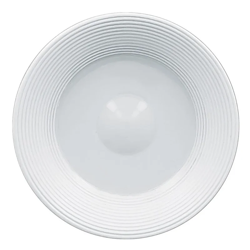 Solde Sous tasse à déjeuner rond blanc porcelaine vitrifiée Ø 17 cm EvolutionRak