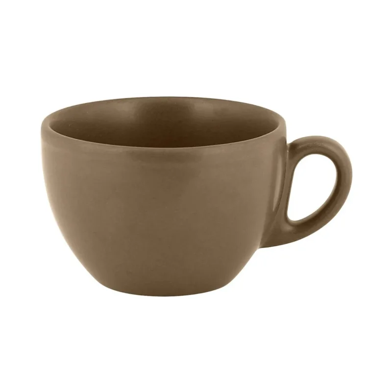 Tasse à thé marron porcelaine vitrifiée 23 cl Ø 9 cm Genesis Rak Top Vente