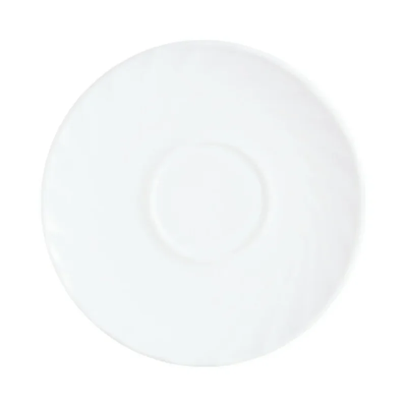 Sous-tasse à thé rond blanc verre opal Ø 14,1 cm Trianon Arcoroc Offre Spéciale
