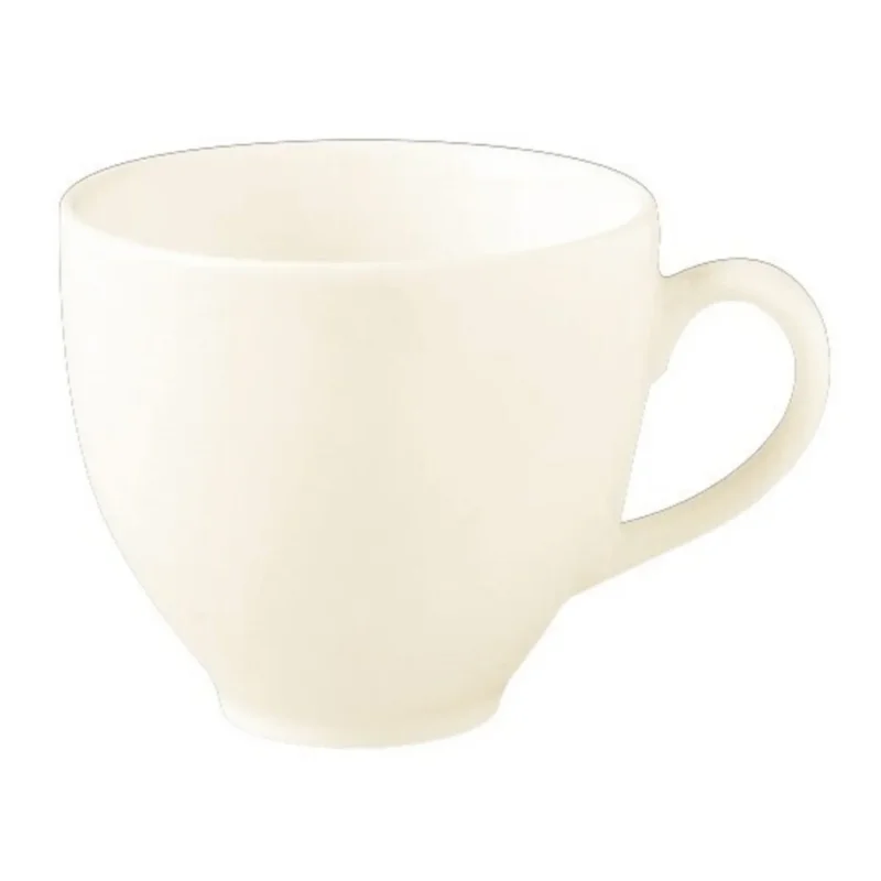 Paiement Sécurisé Tasse à thé/café rond ivoire porcelaine vitrifiée 23 cl Ø 8,5 cm Classic Gourmet Rak