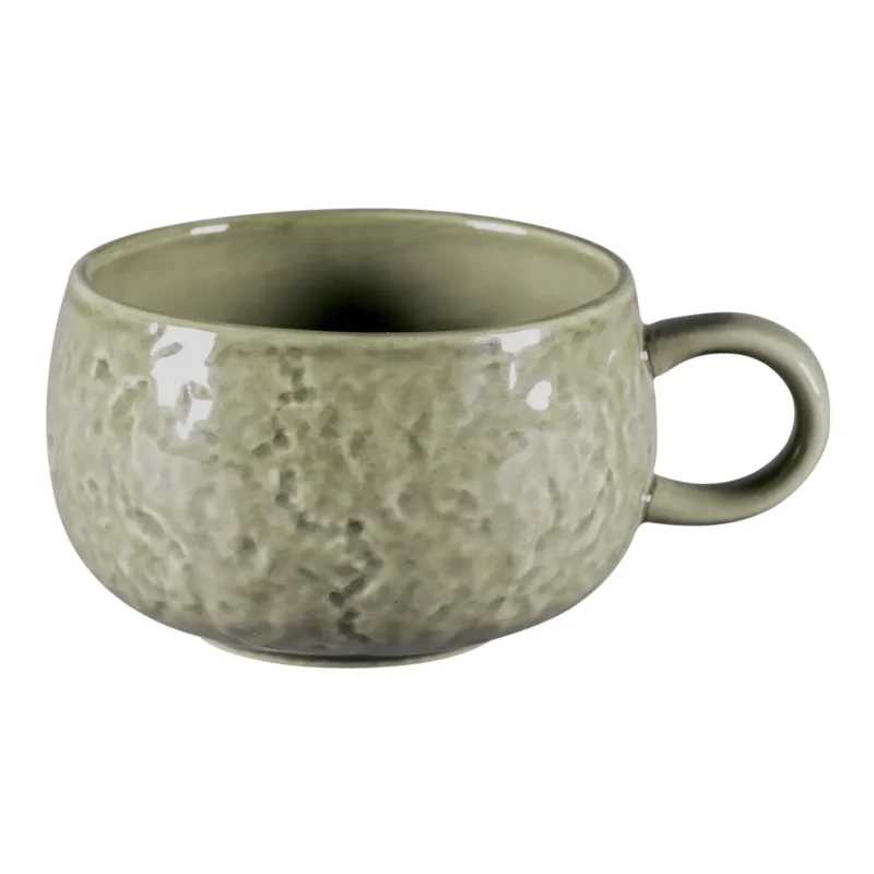 Pas Cher Tasse à café rond steel porcelaine vitrifiée 25 cl Ø 9 cm Krush Rak