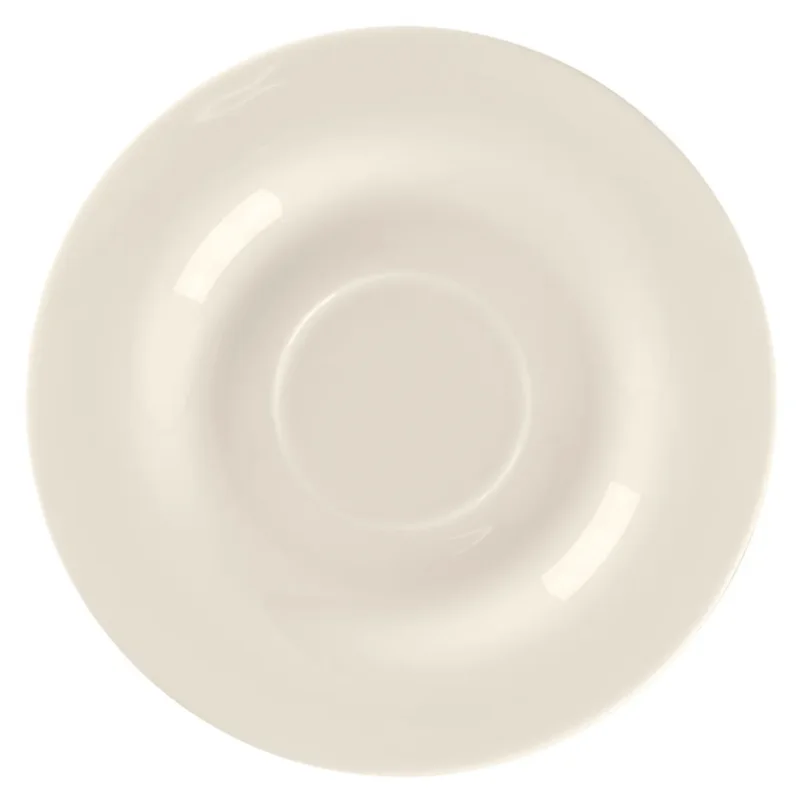 Livraison Express Soucoupe pour tasse à thé avec pied rond blanc porcelaine bone china Ø 16,8 cm Bravura Rak