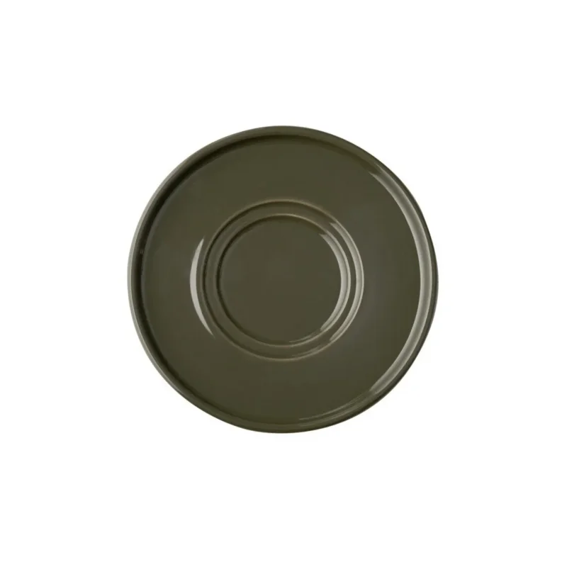 Sous-tasse thé ou mug rond marron porcelaine Ø 16 cm The Grid Aps Dernier Modèle
