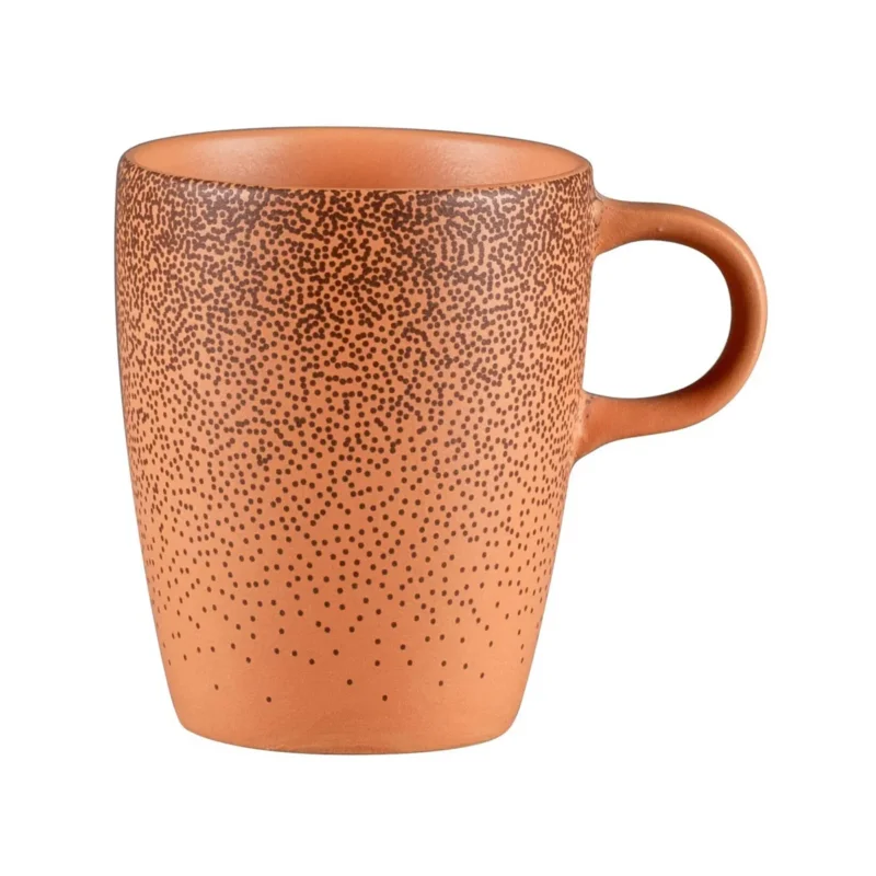 Tasse à thé rond Tero Décor Denia porcelaine 23 cl Ø 7,3 cm Earth Rak Usine Directe