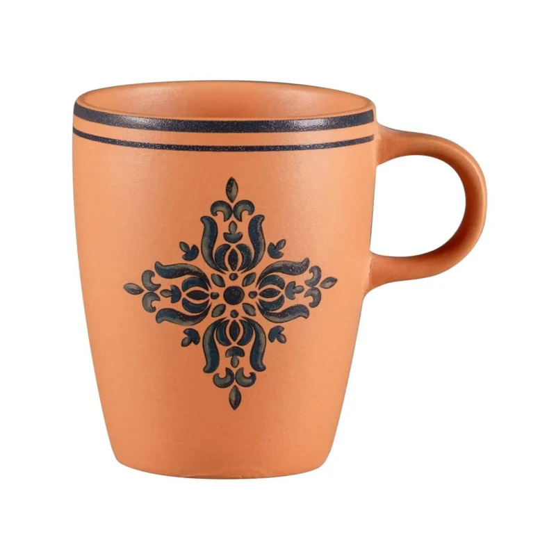 Produit De Marque Tasse à thé rond Tero Décor Ostia porcelaine 23 cl Ø 7,3 cm Earth Rak