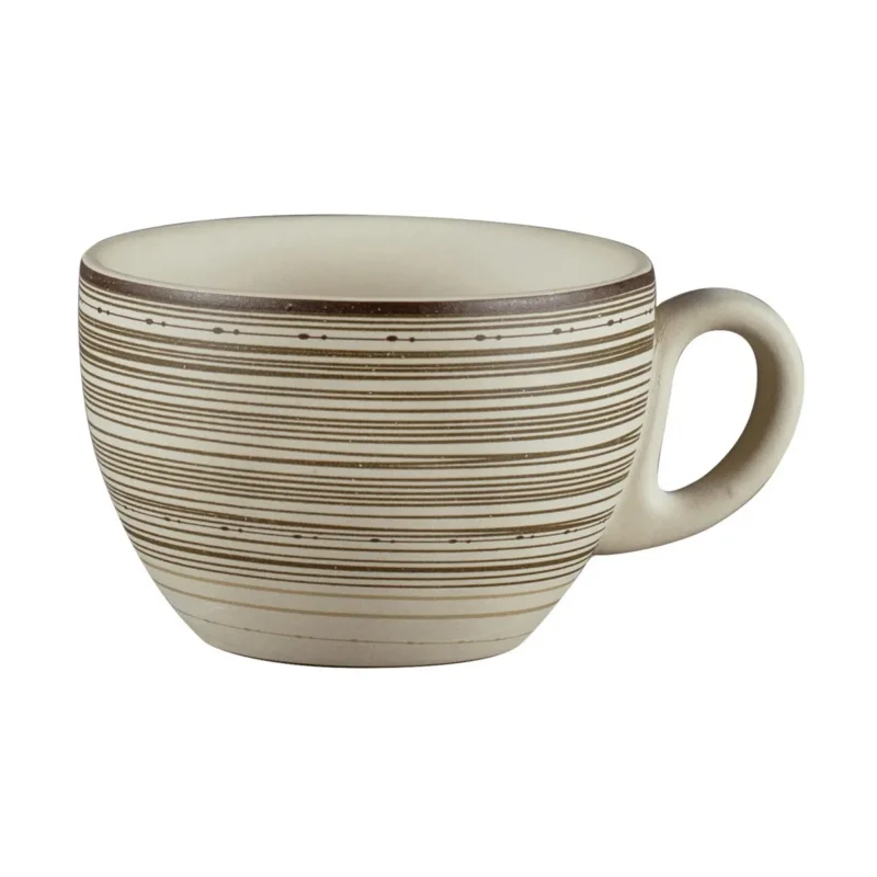 Must-Have Tasse à thé rond Argila Décor Larissa porcelaine 23 cl Ø 9 cm Earth Rak