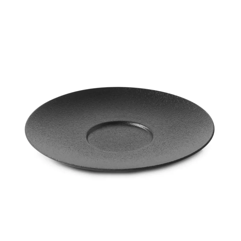 Vente Directe Sous-tasse à thé rond effet fonte porcelaine culinaire Ø 16 cm Equinoxe Revol