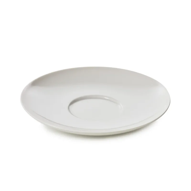 Sous-tasse à thé rond Blanc albâtre porcelaine culinaire Ø 16 cm Madeleine Revol Vente Directe