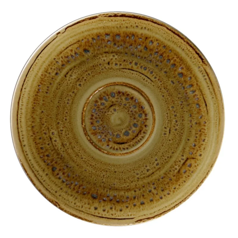 Marque Sous tasse à thé déjeuner rond Garnet porcelaine vitrifiée Ø 17 cm Rakstone Spot Rak