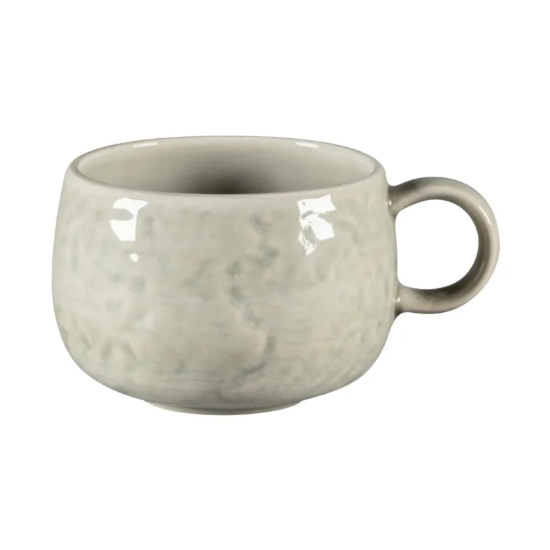 Haute Qualité Tasse à café rond céladon porcelaine vitrifiée 30 cl Ø 9 cm Krush Rak