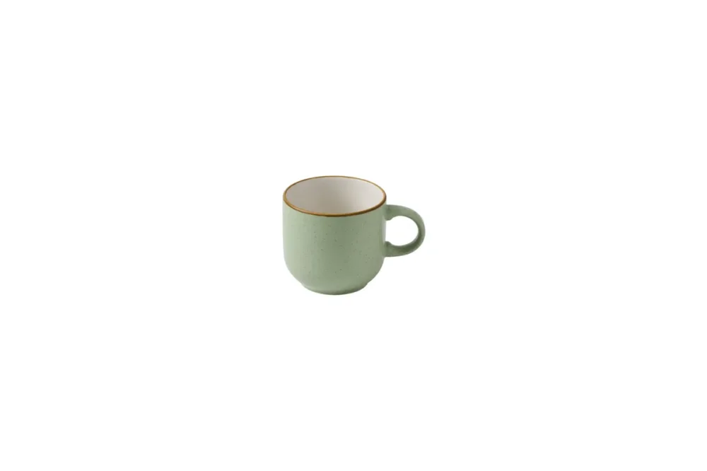 Mug rond Sage Green porcelaine vitrifiée 23 cl 8 cm Ø 8 cm Stonecast Churchill Prix Cassé