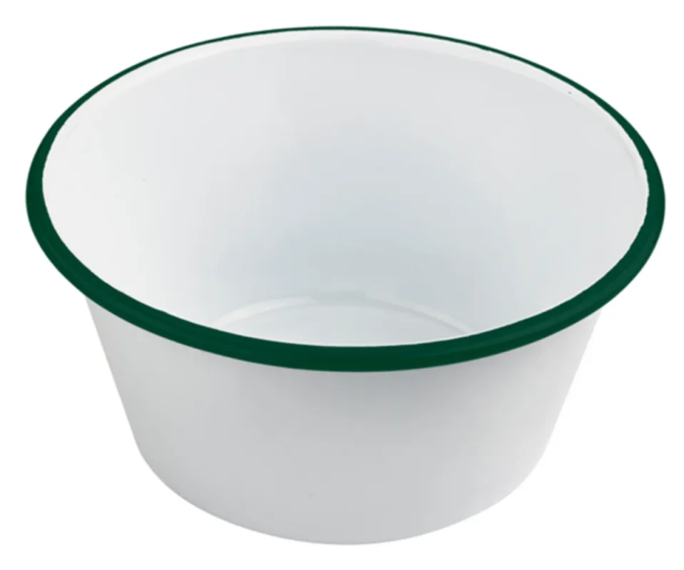 Bol rond blanc acier émaillé 18 cm Ø 18 cm Acheter Direct