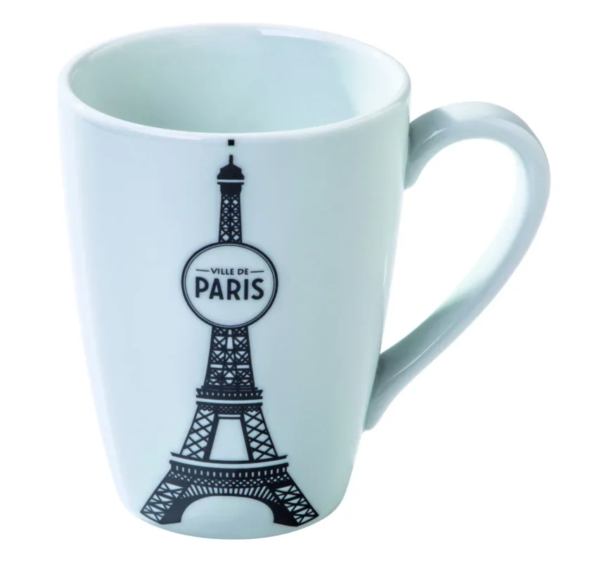 Mug rond blanc porcelaine 45 cl Ville De Paris Pillivuyt Top Vente