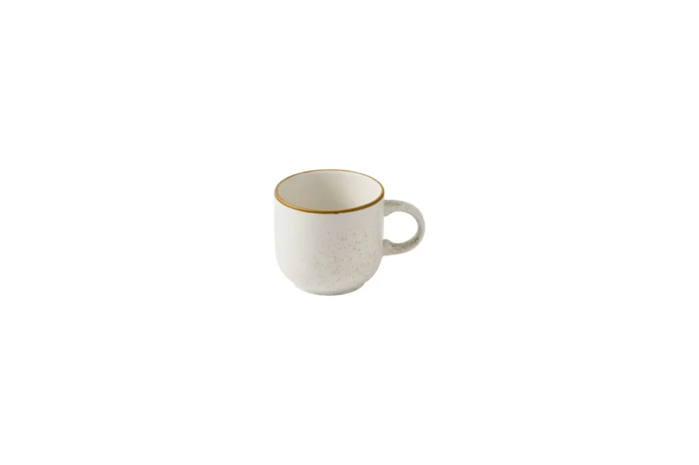 Must-Have Mug rond barley white porcelaine vitrifiée 28 cl 8,5 cm Ø 8,5 cm Stonecast Churchill