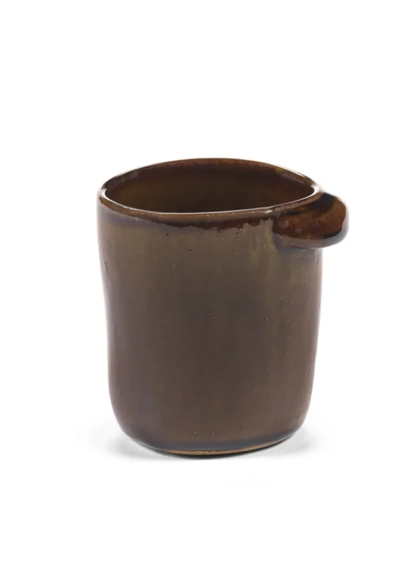 Produit De Marque Mug ovale ocre grès émaillé 25 cl Ø 8,8 cm Out Of Lines Serax