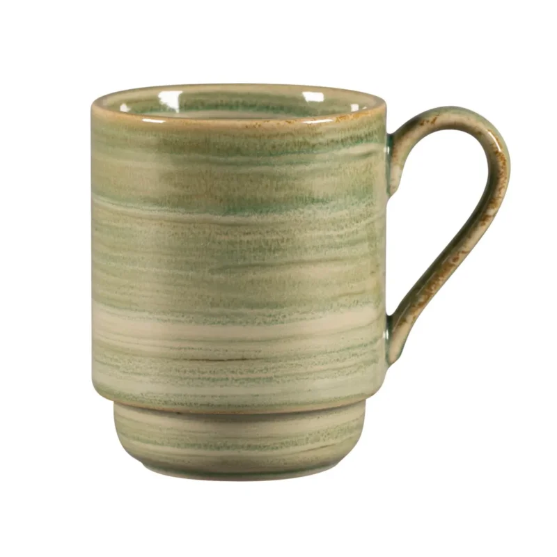 Mug empilable Emerald porcelaine vitrifiée 30 cl Ø 8 cm Rakstone Spot Rak Certifié