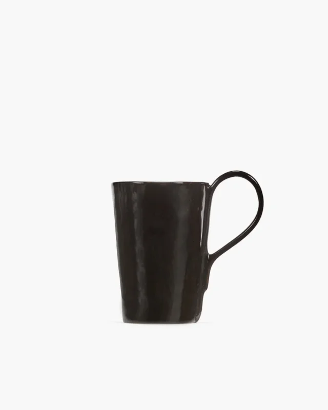 Mug rond ébène grès émaillé 12 cm La Mère Serax Commande En Gros