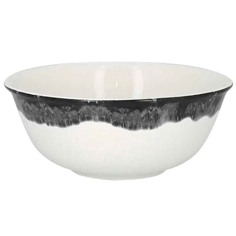 Bol rond gris porcelaine vitrifiée Ø 16 cm Woodart Rak Nouveauté