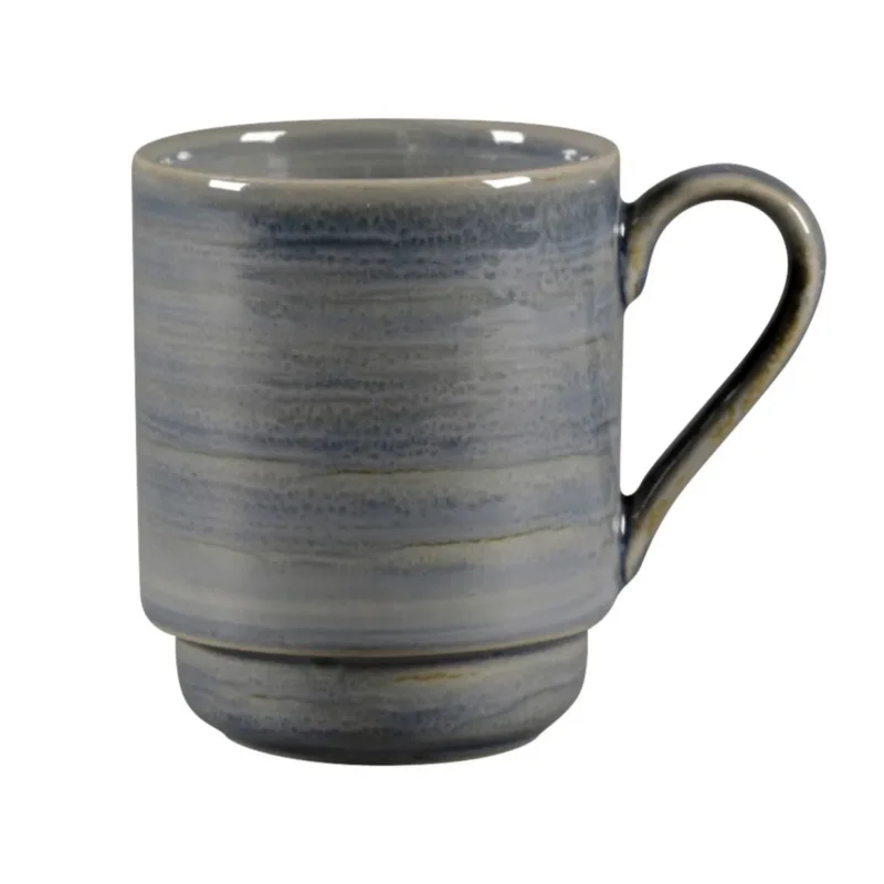 Mug empilable Jade porcelaine vitrifiée 30 cl Ø 8 cm Rakstone Spot Rak Super Prix