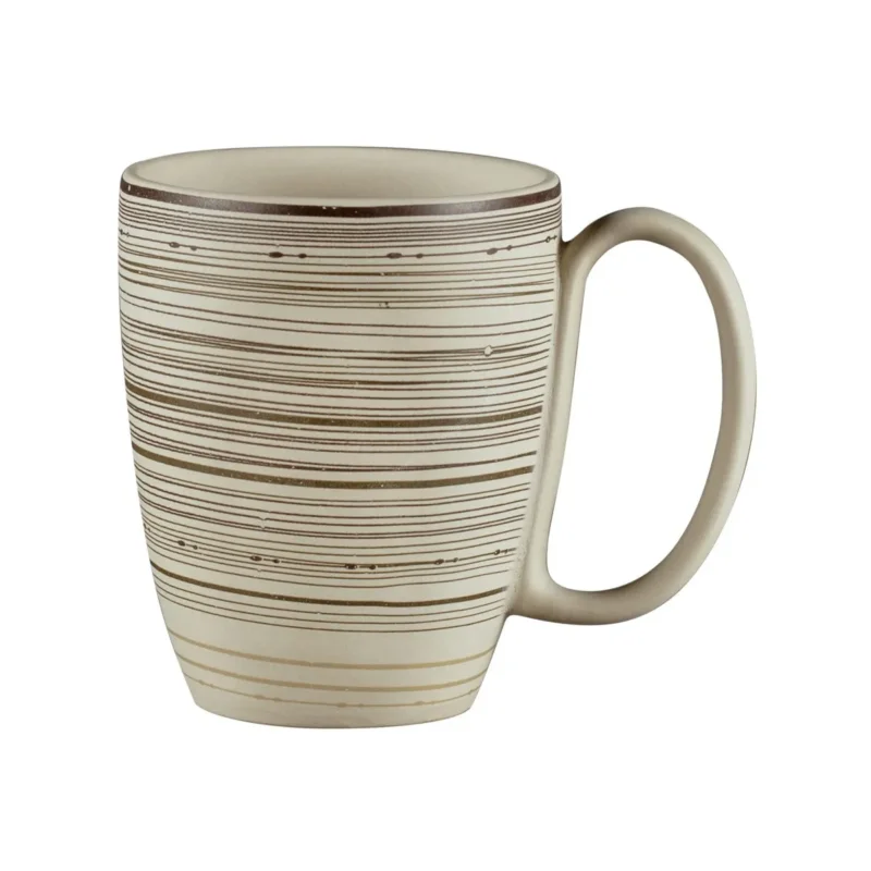 Livraison Gratuite Mug rond Argila Décor Larissa porcelaine 30 cl Ø 8 cm Earth Rak