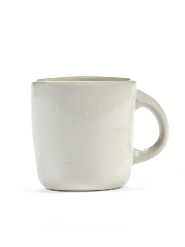 Dernière Chance Mug ovale Off White grès émaillé 30 cl 10,5 cm Out Of Lines Serax