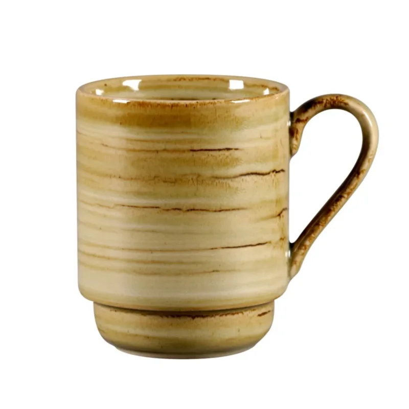 Mug empilable Garnet porcelaine vitrifiée 30 cl Ø 8 cm Rakstone Spot Rak Usine Directe