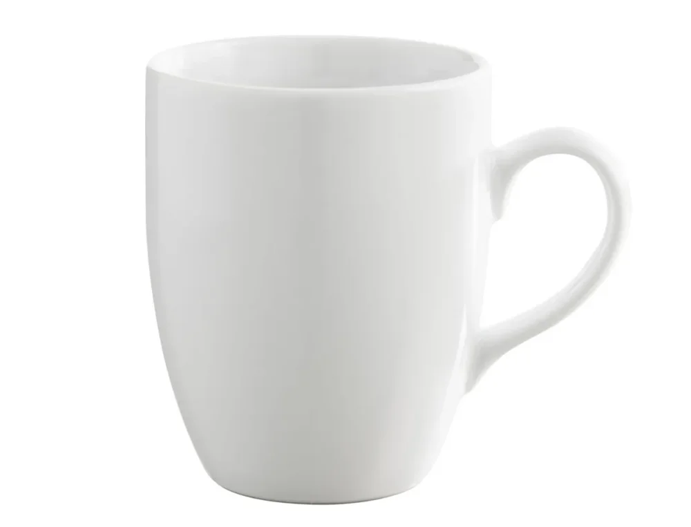 Bon Plan Mug conique blanc porcelaine culinaire 35 cl Ø 8,3 cm Les Essentiels Revol