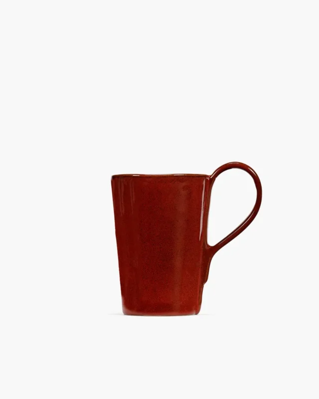 Achat Immédiat Mug rond Venetian red grès émaillé 12 cm La Mère Serax