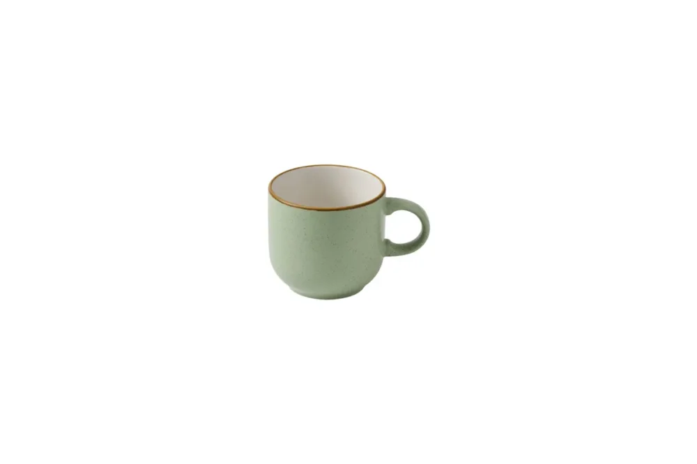 Commande En Gros Mug rond Sage Green porcelaine vitrifiée 28 cl 8,5 cm Ø 8,5 cm Stonecast Churchill
