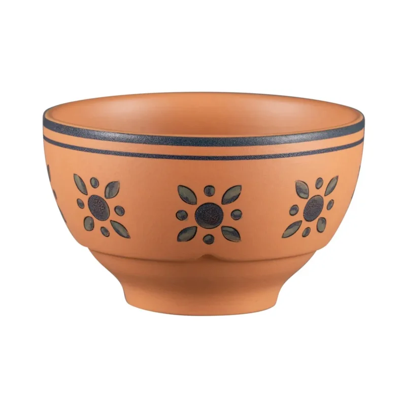 Bol à céréales rond Tero Décor Ostia porcelaine 63 cl Ø 13,5 cm Earth Rak Populaire