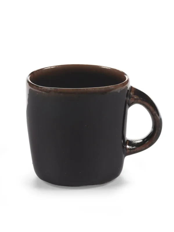Mug ovale Brown grès émaillé 30 cl 10,5 cm Out Of Lines Serax Meilleure Vente
