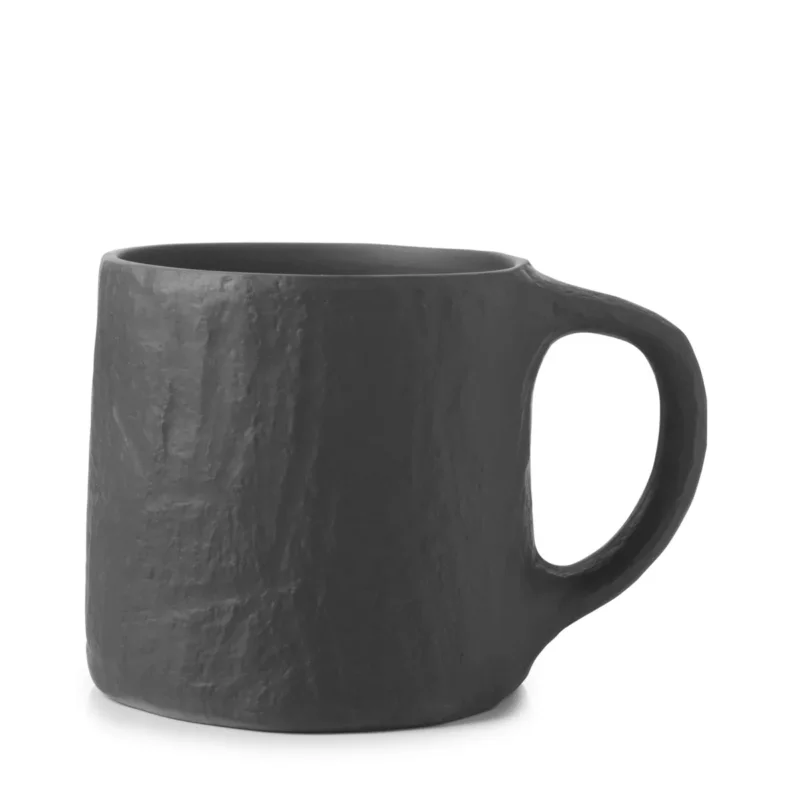 Mug rond Noir brut porcelaine culinaire 33 cl Ø 8 cm Yli Revol Prix Cassé