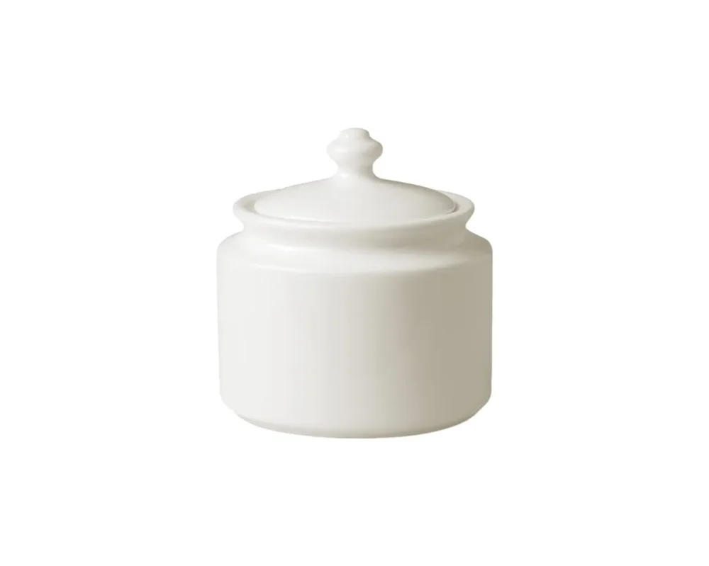 Must-Have Sucrier rond ivoire porcelaine vitrifiée 27 cl Ø 9,5 cm Banquet Rak