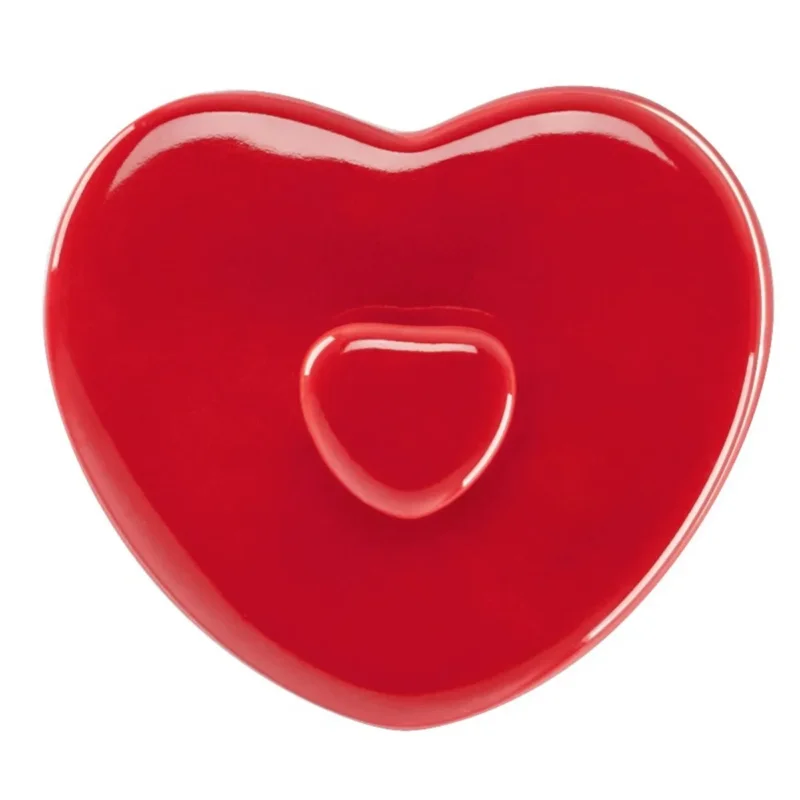 Promotion Saisonnière Couvercle pour sucrier rouge porcelaine 8 cmCliché Rak