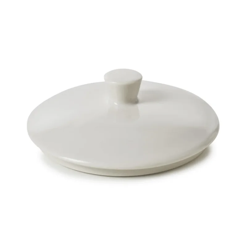 Dernière Chance Couvercle pour sucrier rond Blanc albâtre porcelaine culinaire Ø 9 cm Madeleine Revol