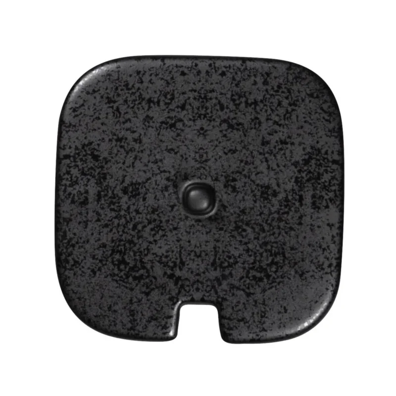 Couvercle pour sucrier carré noir porcelaine 8 cm Fractal Rak Marque