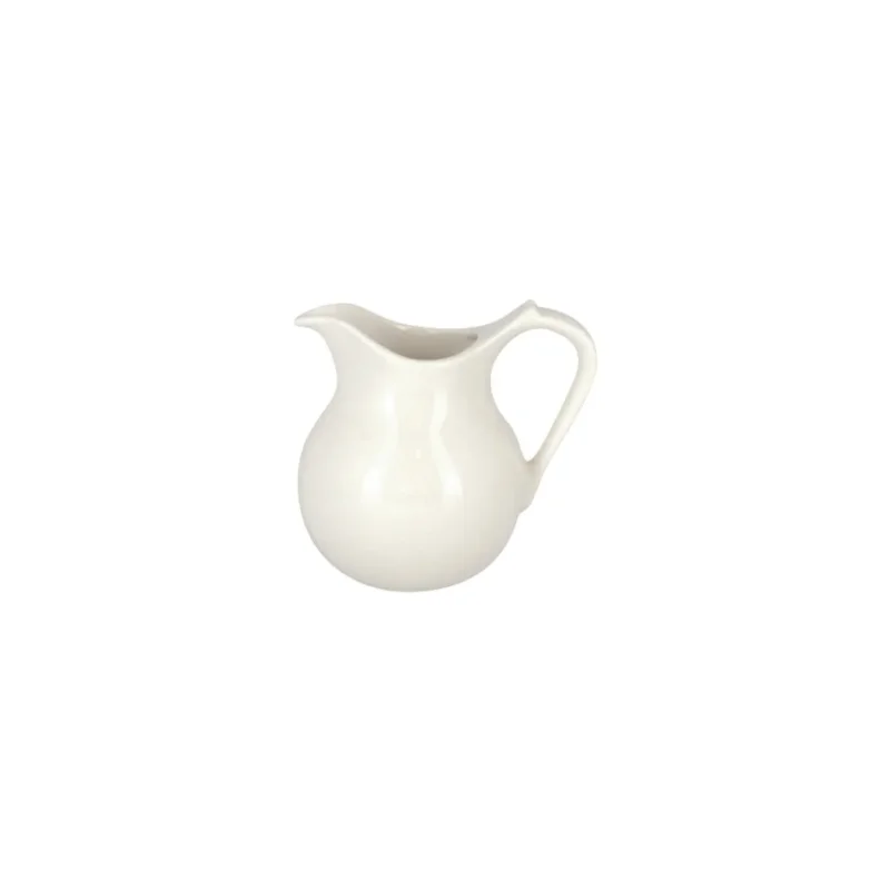 Livraison Gratuite Crémier rond ivoire porcelaine vitrifiée 16 cl Ø 7,4 cm Anna Rak