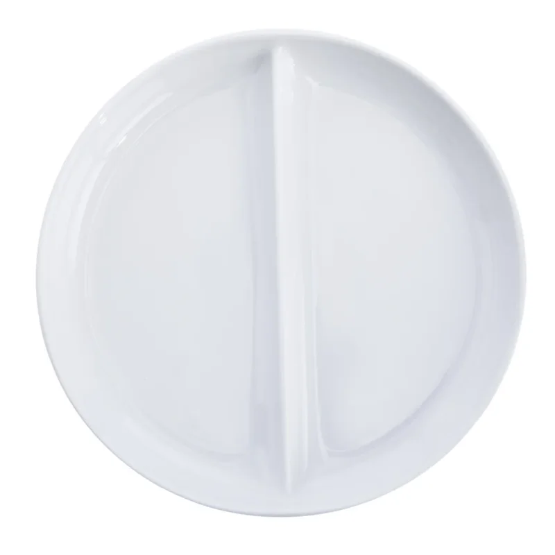 Commander Maintenant Assiette régithermie 1 séparation droite rond blanc porcelaine Ø 22,8 cm Vitalia Essentials Collection