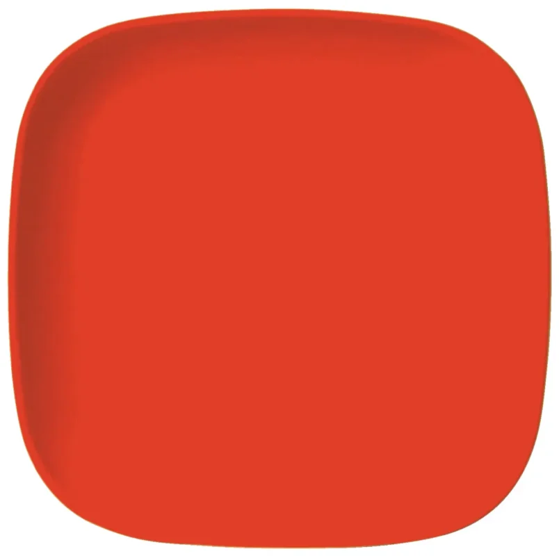 Assiette plate carré rouge mélamine 13,5x13,5 cm Vaisselle Enfance Plastorex Satisfait Ou Remboursé