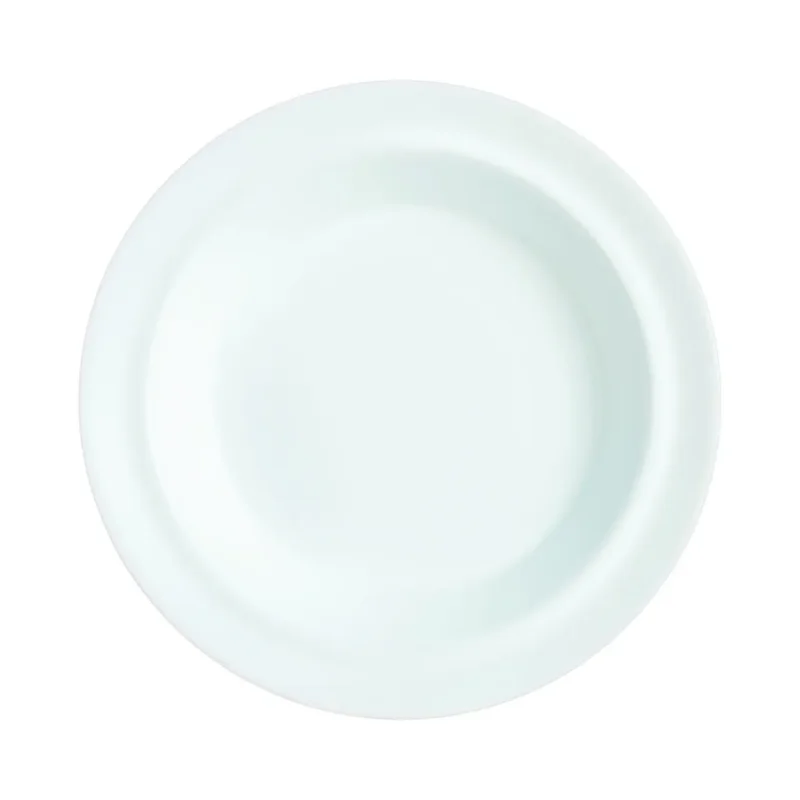 Assiette creuse rond blanc verre opal Ø 23 cm Autonomy Arcoroc Vente Directe