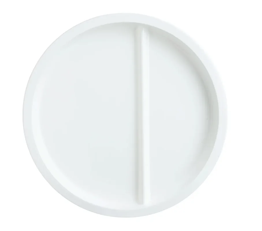 Assiette à compartiments rond blanc verre opal Ø 23 cm Heat System Arcoroc Offre Limitée