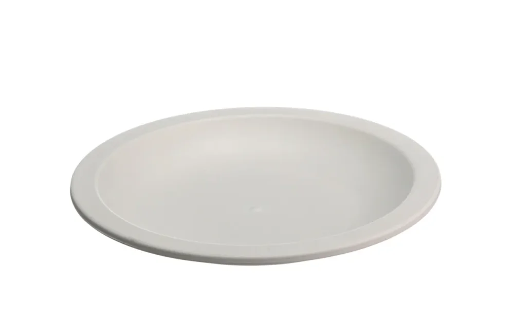 Prix Cassé Assiette rond blanc fibre végétale Ø 13,4 cm Lilitouch Saint Romain