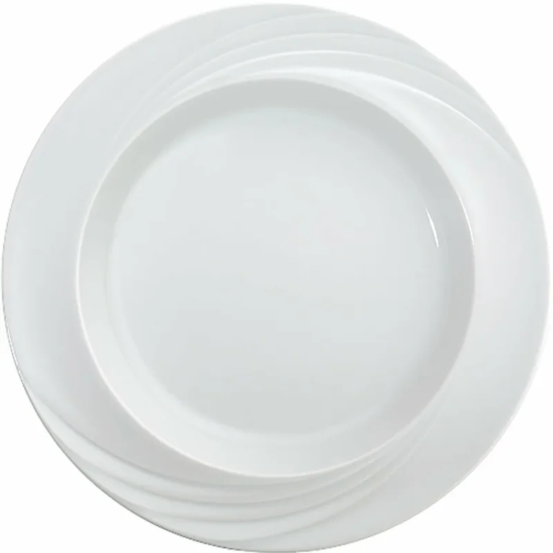 Bon Plan Assiette plate blanc porcelaine Ø 25,7 cm Donna Senior Schonwald