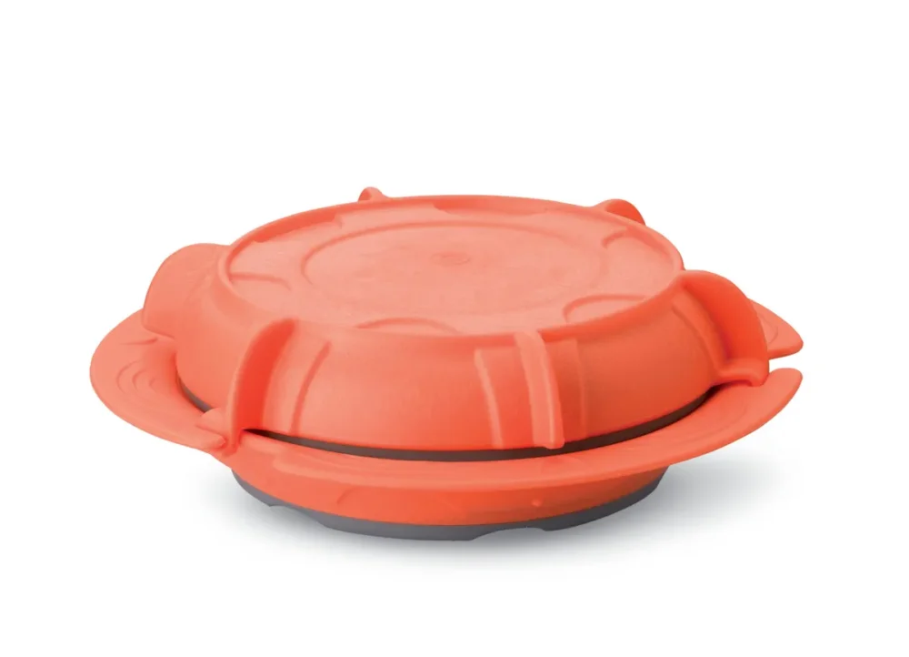 Offre Limitée Assiette creuse rond orange copolyester Ø 23 cm Thermodynamique Saint Romain