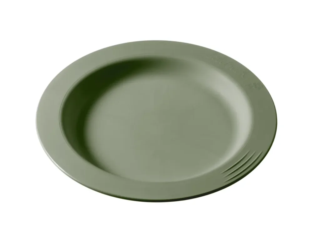 Assiette rond vert fibre végétale Ø 18 cm Liliroc Saint Romain Commande En Gros