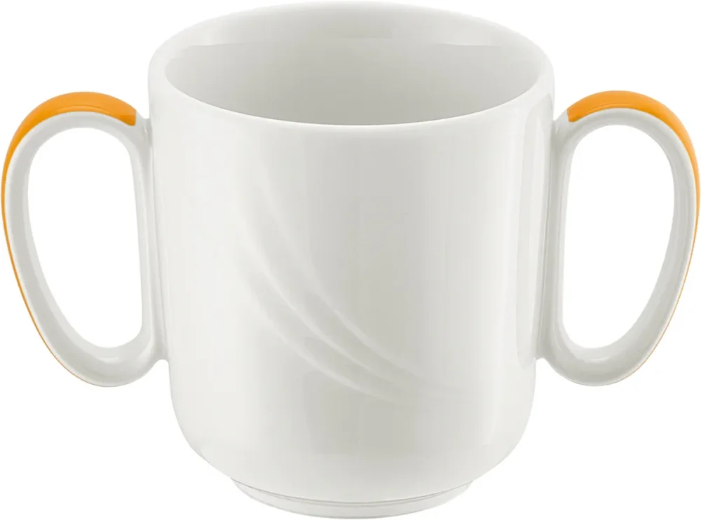 Certifié Tasse à déjeuner blanc porcelaine 30 cl Ø 8,5 cm Donna Senior Schonwald